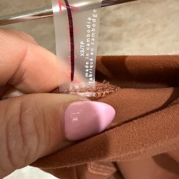 NWOT FP Movement Never Better Square Neck Bra and Shorts- Sequoia - Picture 11 of 11